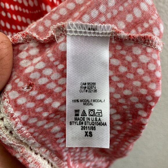 Ella Moss Embroidered Scoop Neck Blouse Shirt Top XS Extra Small Boho Festival - Picture 3 of 5